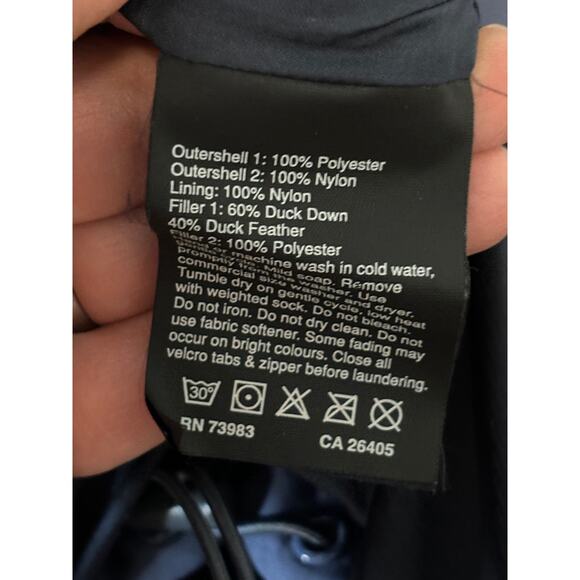 Helly Hansen Down Filed Puffer Vest Mens Size Small Cabincore Gorpcore Blue - Picture 5 of 6